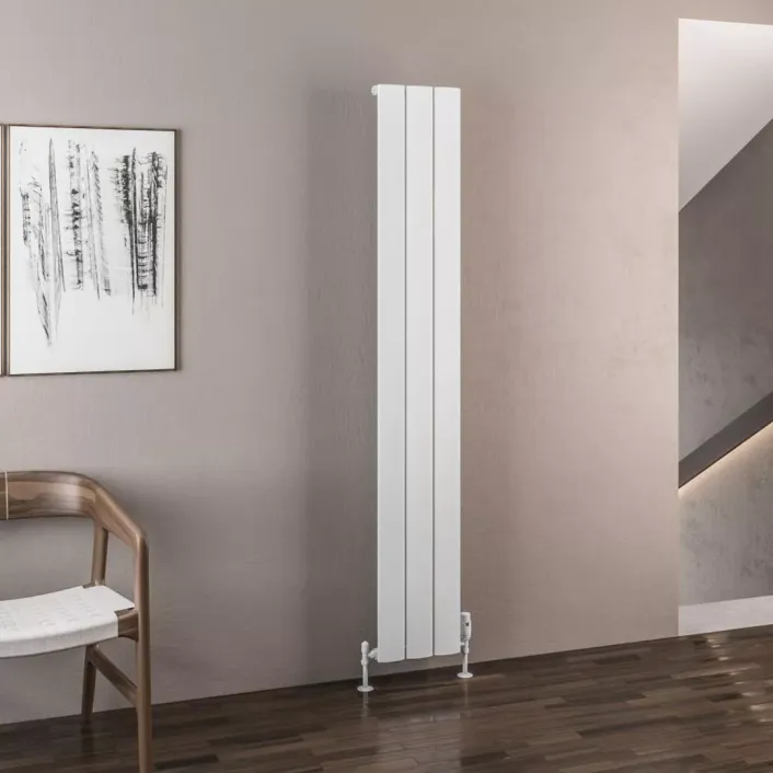 Eastbrook Malmesbury 1800 x 280 Aluminium Radiator Matt White