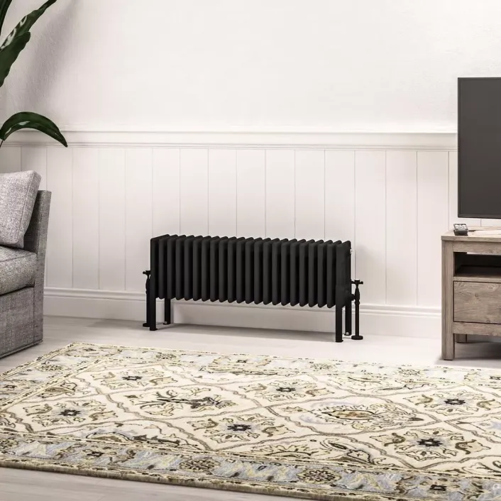 Eastbrook Imperia 6 Column Radiator 300 x 1010mm Matt Black
