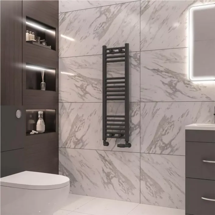 Eastbrook Wingrave 1000 x 300 Straight Multirail Matt Anthracite