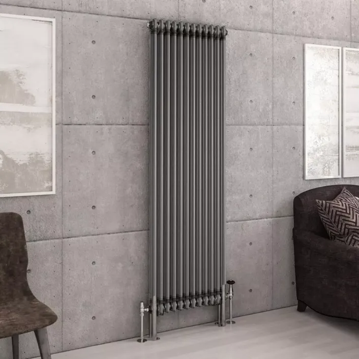 Eastbrook Imperia 2 Column Radiator 1800 x 560mm Bare Metal