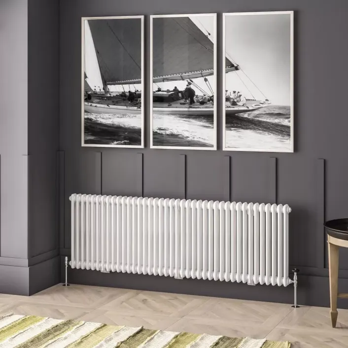 Eastbrook Imperia 2 Column Radiator 600 x 1820mm Gloss White