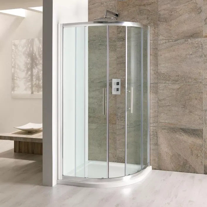 Eastbrook Volente 1000x1000mm Quadrant Shower Enclosure - Chrome