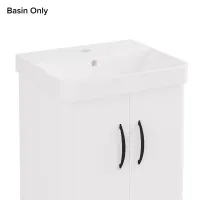 Eastbrook Cavone II 35cm x 40cm 1 Tap Hole Ceramic Basin - White