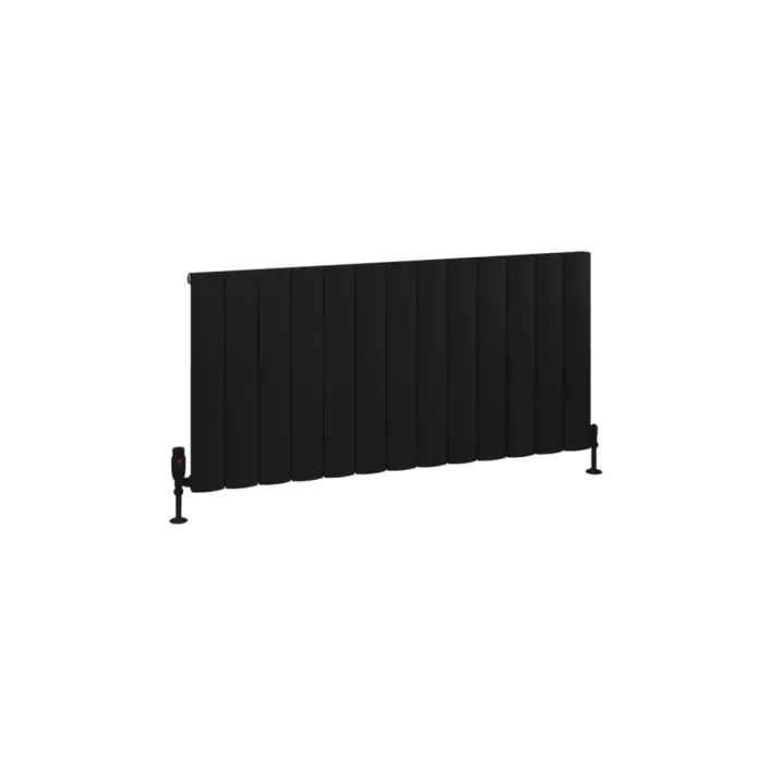 Eastbrook Tordino 600 x 1230 Aluminium Radiator Matt Black