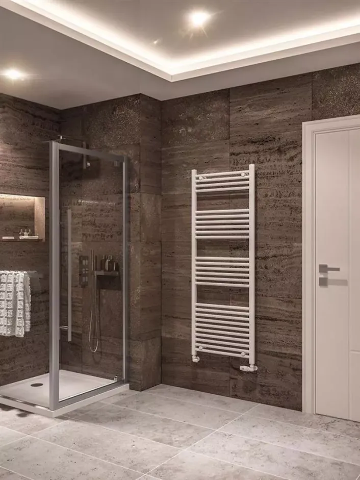 Eastbrook Wingrave 1600 x 600 Straight Multirail Gloss White