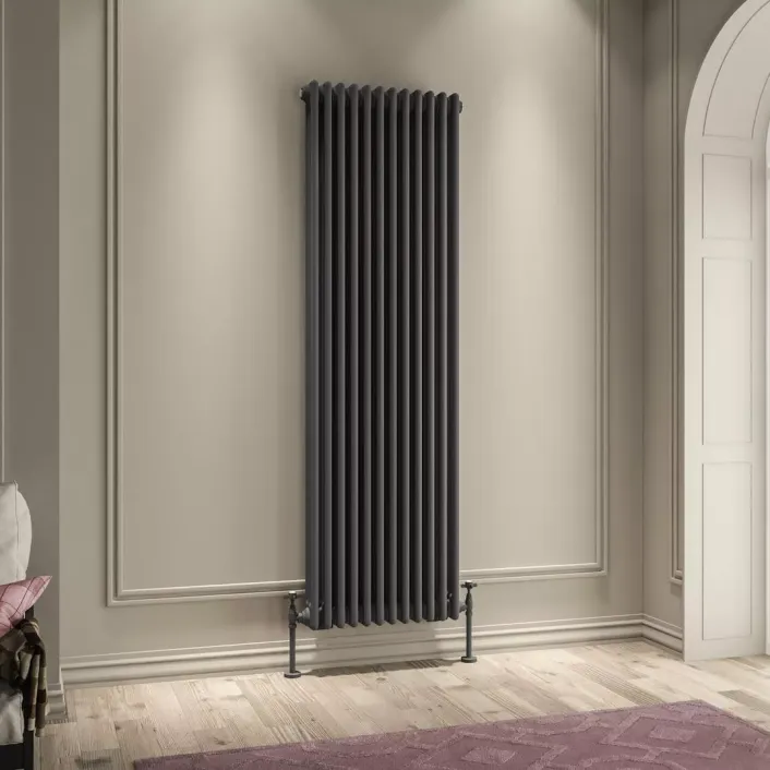 Eastbrook Imperia 3 Column Radiator 1800 x 560mm Matt Anthracite