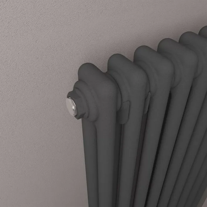Eastbrook Imperia 2 Column Radiator 300 x 1010mm Matt Anthracite