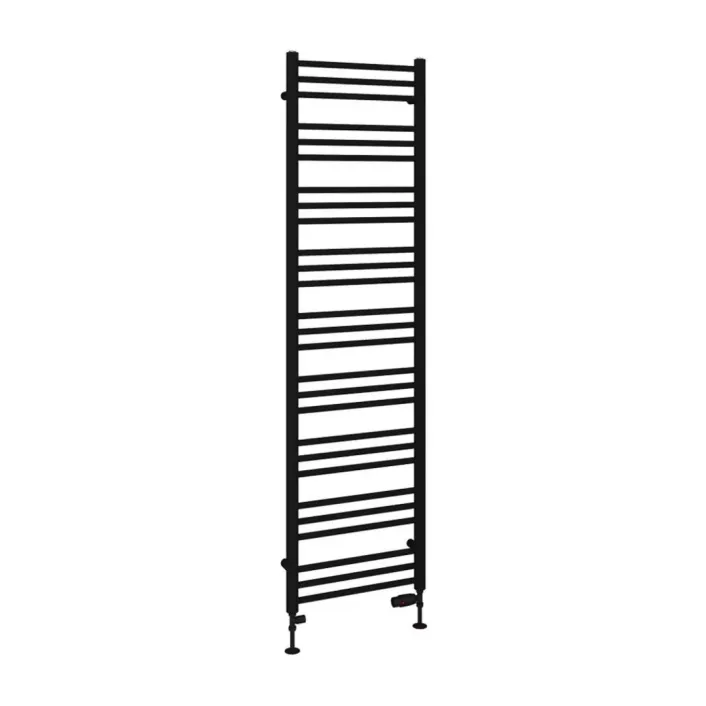 Eastbrook Corinium Round 1800 x 500 Towel Rail Matt Black