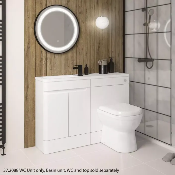 Eastbrook Arda 50cm WC Unit High Gloss White
