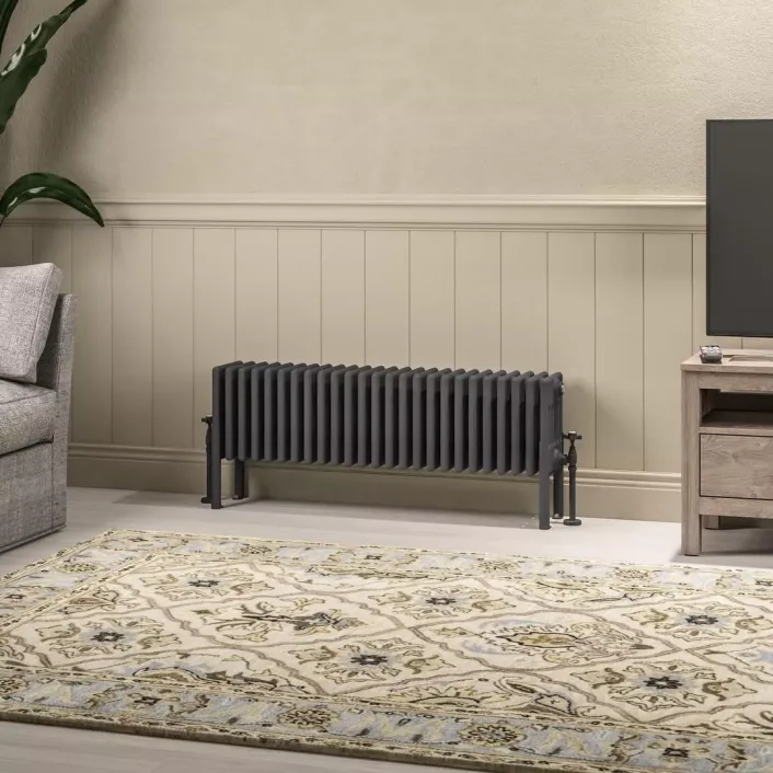 Eastbrook Imperia 6 Column Radiator 300 x 1145mm Matt Anthracite