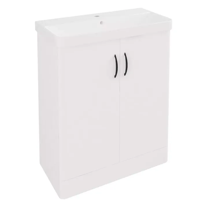 Eastbrook Cavone II 70CM 2 Door Basin Vanity Unit - White