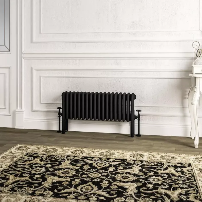 Eastbrook Imperia 4 Column Radiator 300 x 830mm Matt Black