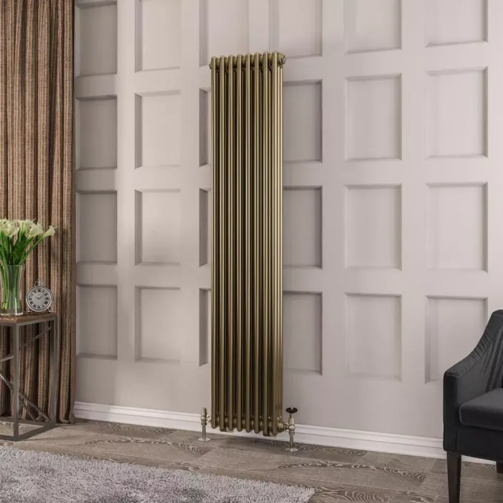 Eastbrook Rivassa 3 Column Radiator 1800 x 383mm Bronze Effect