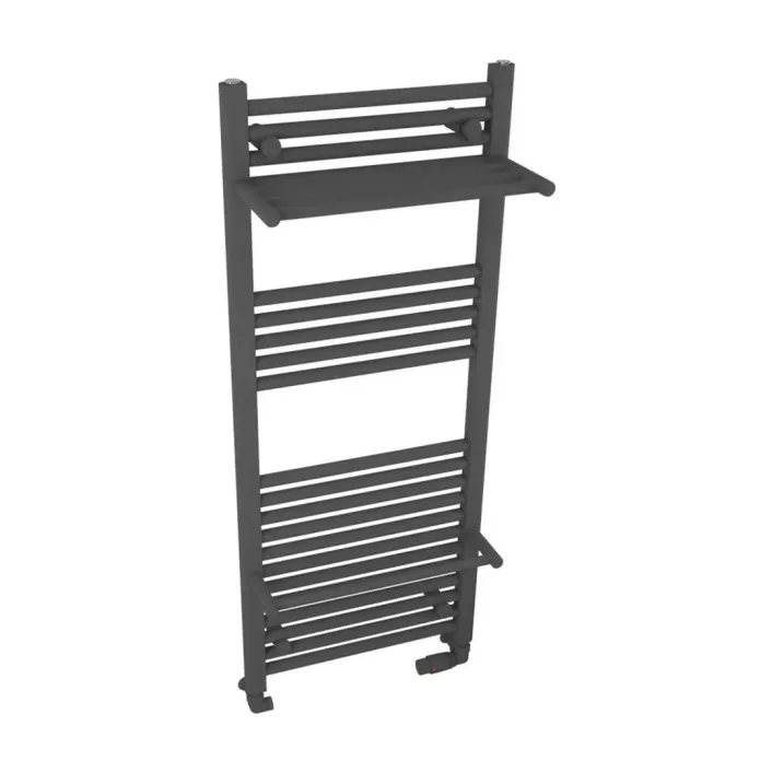 Eastbrook Haddenham Designer Towel Rail 1200x500mm Matt Anthracite