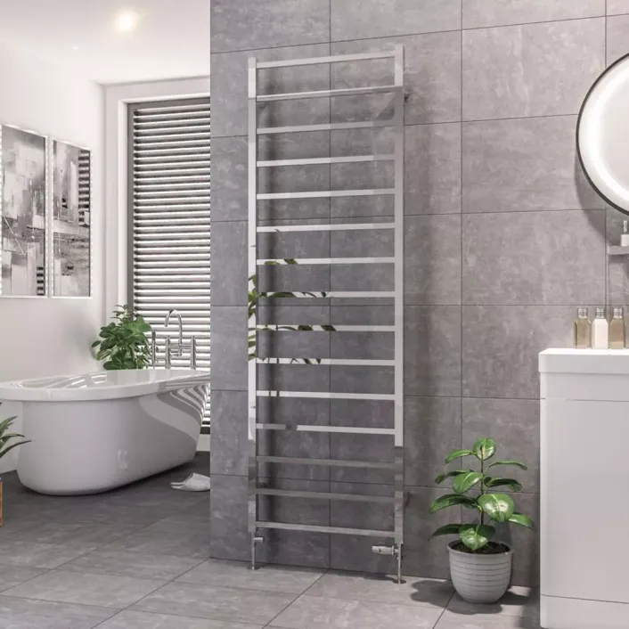 Eastbrook Tuscan Square Towel Rail 1800 x 600 Chrome