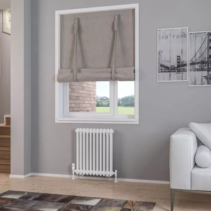 Eastbrook Rivassa 2 Column Radiator 600 x 518mm Gloss White