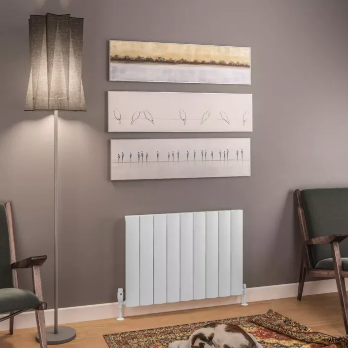 Eastbrook Tordino 600 x 850 Aluminium Radiator Matt White