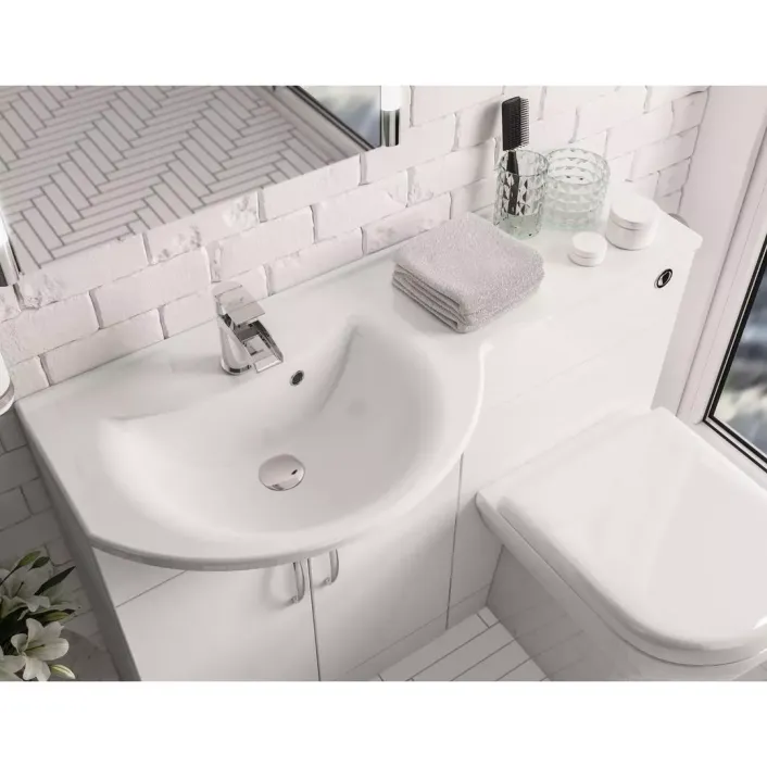 Eastbrook Lyegrove Slimline LH 110 Cast Top - White