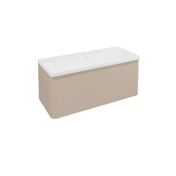 Eastbrook Grovely 100cm Wall Hung Vanity Unit - Cashmere