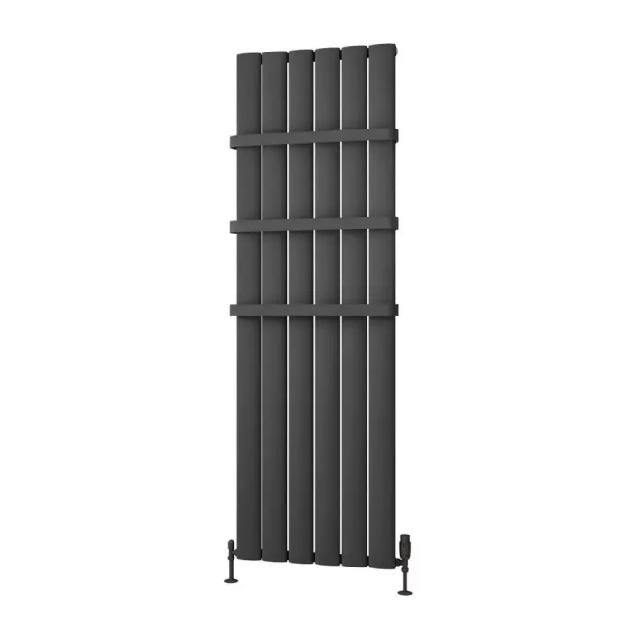 Eastbrook Malmesbury 1800 x 565 Aluminium Radiator Matt Anthracite
