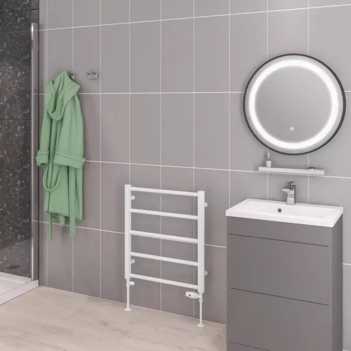 Eastbrook Tuscan Multirail 650 x 600 Gloss White