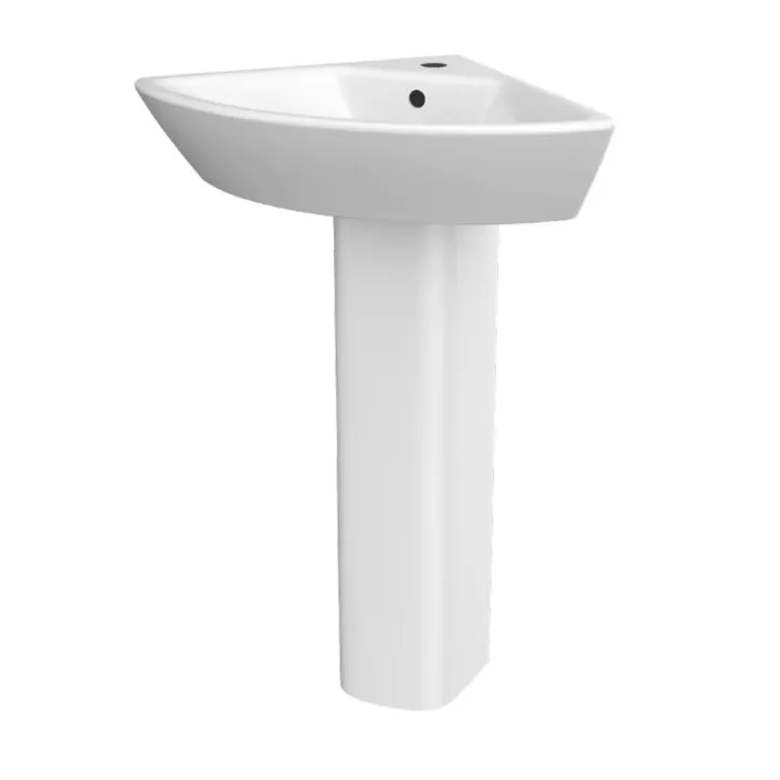 Eastbrook Westmere Full Pedestal for Westmere Corner Basin (63.0008) - White