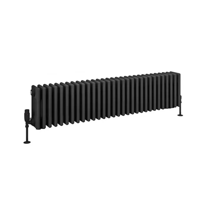 Eastbrook Rivassa 4 Column Radiator 300 x 1373mm Matt Anthracite