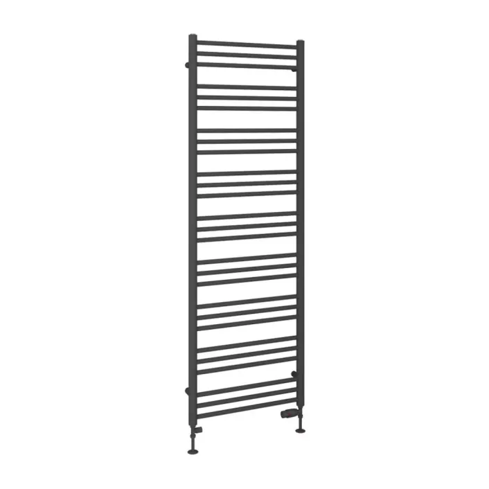 Eastbrook Corinium Round 1800 x 600 Towel Rail Matt Anthracite