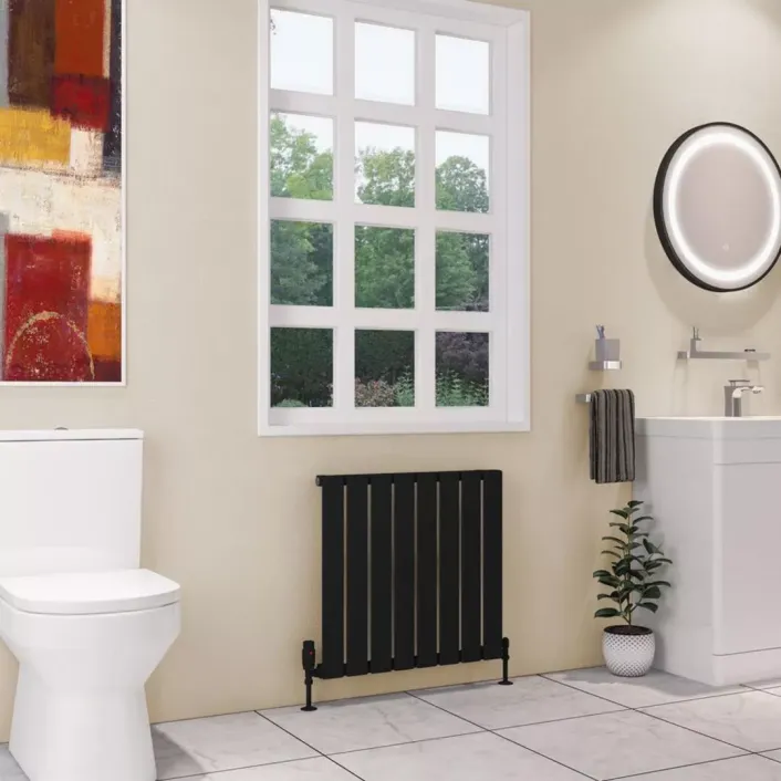 Eastbrook Deddington 600 x 630 Radiator Matt Black