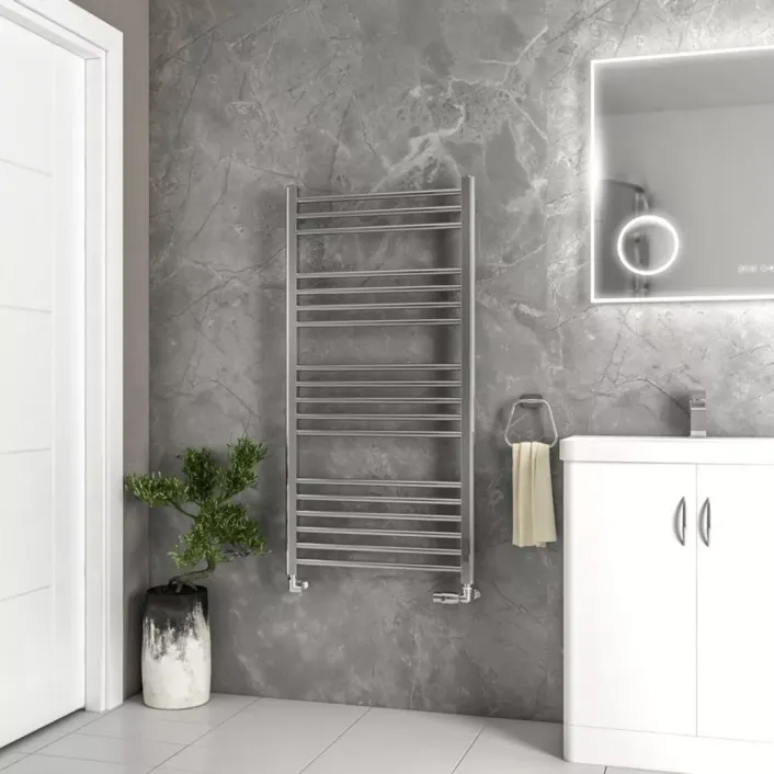 Eastbrook Wendover Straight Stainless Steel Multirail 1200 x 600 Mirror Polished
