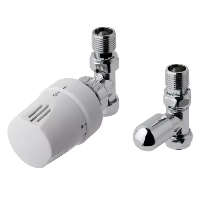 Eastbrook Wingrave Straight TRV and Lockshield Chr/White