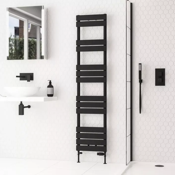 Eastbrook Addington II Towel Rail 1750 x 400 Type10 Matt Black