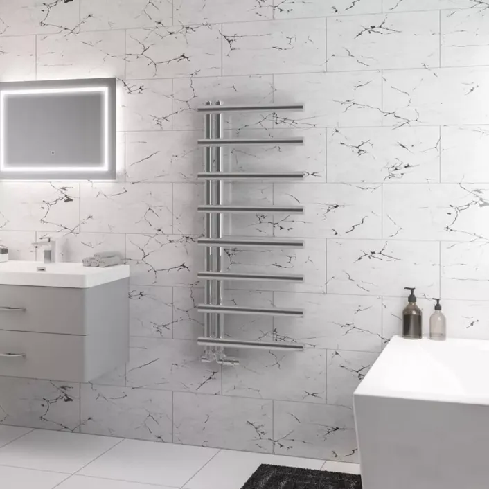 Eastbrook Marlow E-Style 1150 x 500 Towel Rail Chrome