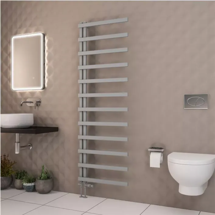 Eastbrook Platani 1800 x 600mm Towel Rail Matt Grey