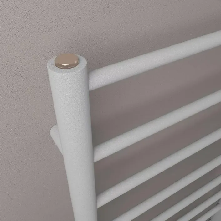 Eastbrook Tuscan Round 800 x 500 Towel Rail Matt Grey