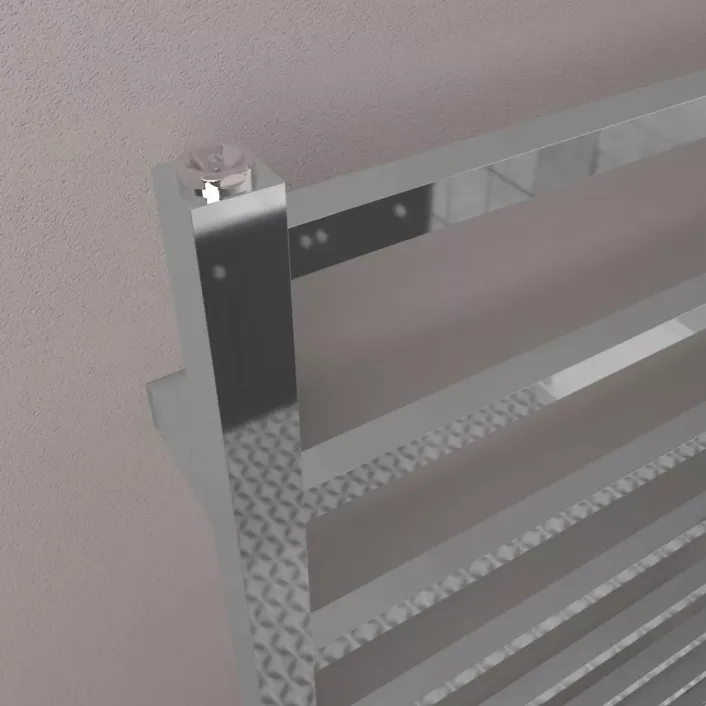 Eastbrook Tuscan Square Towel Rail 1200 x 500 Chrome