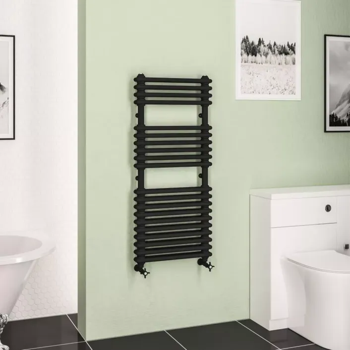 Eastbrook Imperia 2 Column Multirail 1140 x 500mm Matt Black