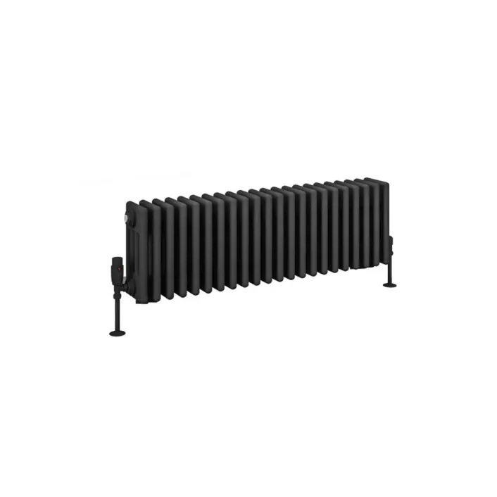 Eastbrook Rivassa 4 Column Radiator 300 x 1010mm Matt Anthracite