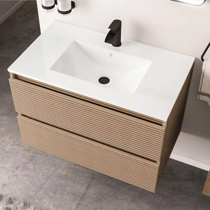 Eastbrook Universal 800x460mm Square Ceramic Basin - White