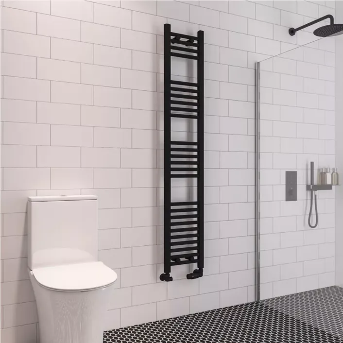 Eastbrook Wingrave 1600 x 300 Straight Multirail Matt Black