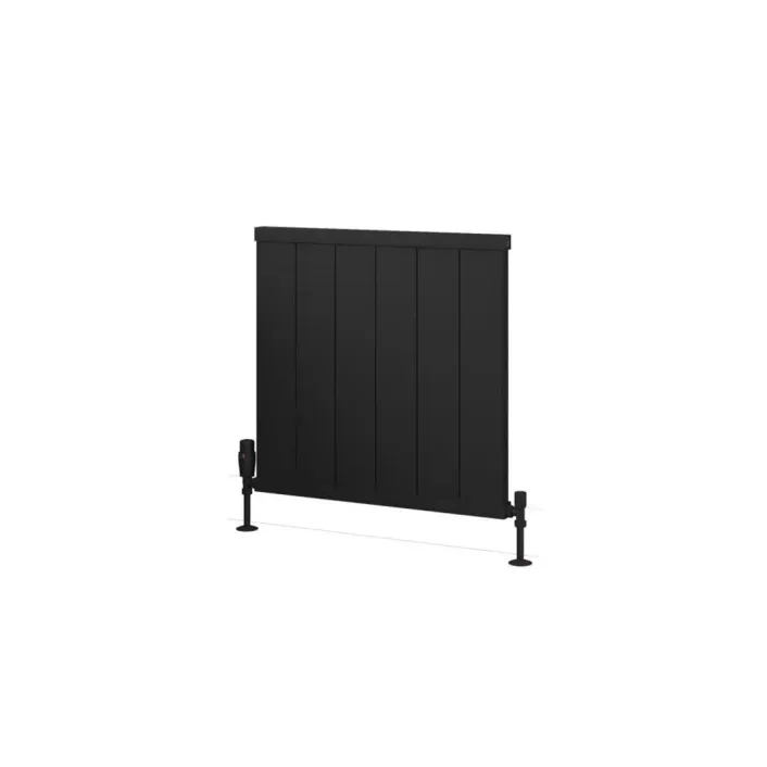 Eastbrook Kingswood Slimline 600 x 610 Aluminium Radiator Matt Black