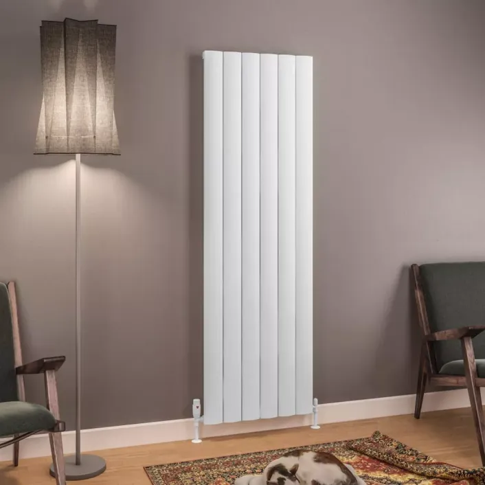 Eastbrook Tordino 1800 x 565 Aluminium Radiator Matt White