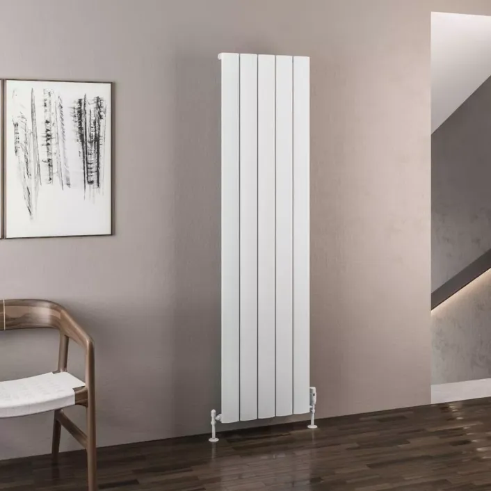 Eastbrook Malmesbury 1800 x 470 Aluminium Radiator Matt White