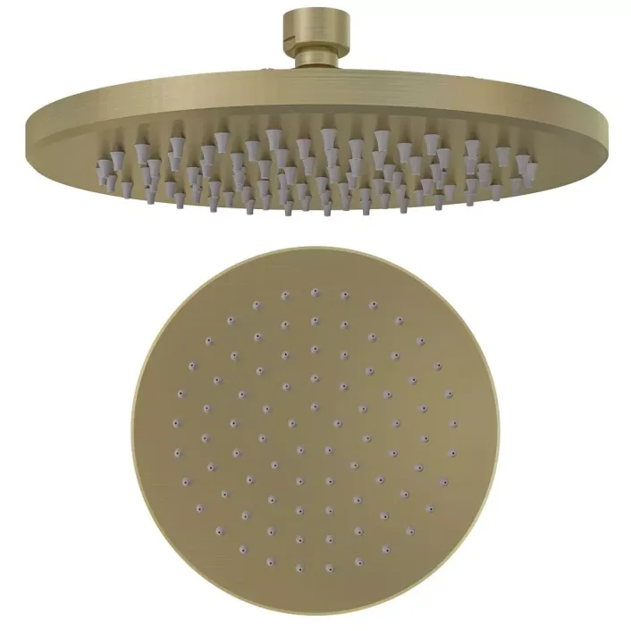 Eastbrook Meriden 10" (250mm) Round Easy Clean Shower Head - Brushed Brass