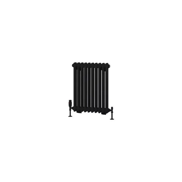 Eastbrook Rivassa 2 Column Radiator 600 x 473mm Matt Black