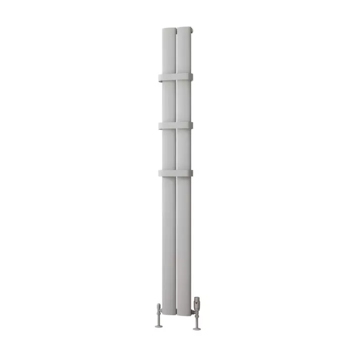 Eastbrook Malmesbury 1800 x 185 Aluminium Radiator Matt Grey