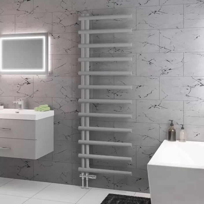 Eastbrook Marlow E-Style 1750 x 600 Towel Rail Matt Grey