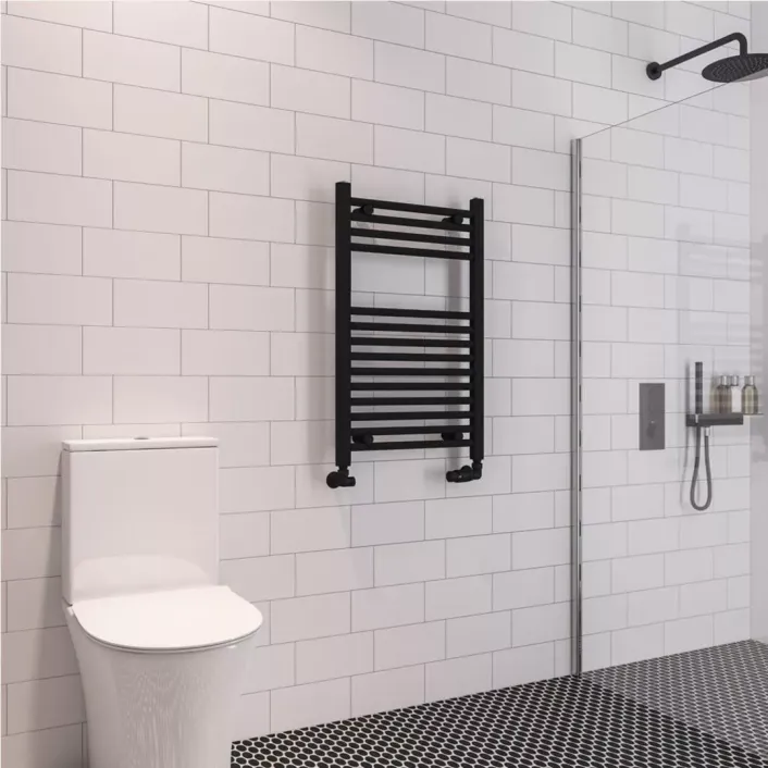 Eastbrook Wingrave 800 x 500 Straight Multirail Matt Black
