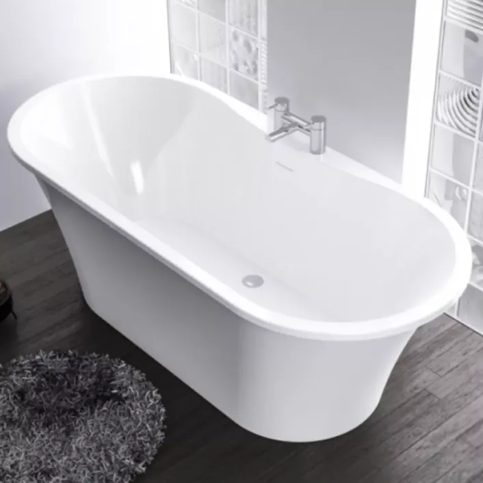 Eastbrook Margravine 1660 x 730 x 570mm Freestanding Bath Inc Waste - White