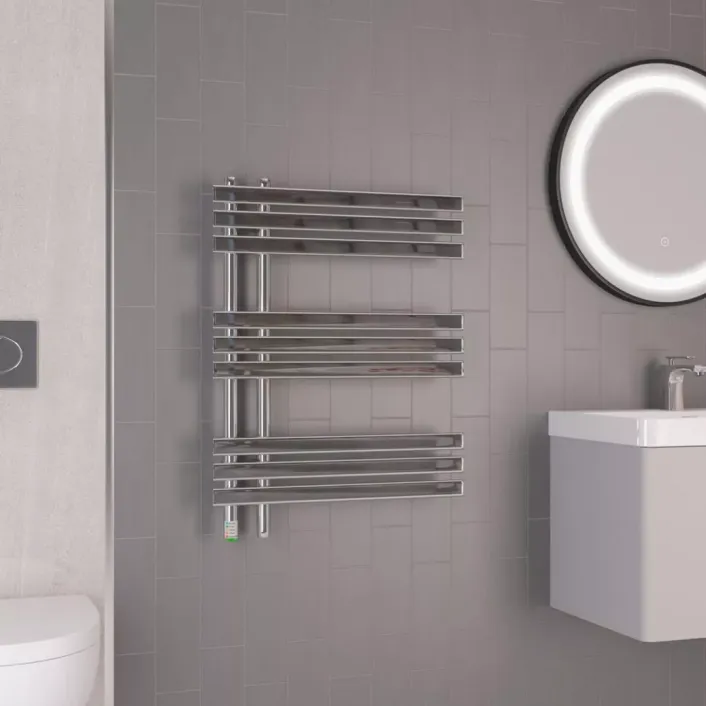 Eastbrook Loddon Dry Element Towel Rail 800 x 600 Chrome